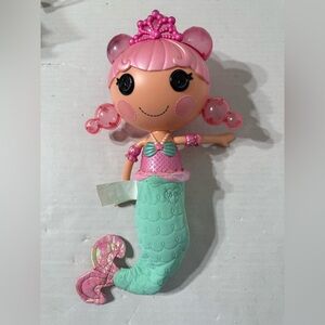 2011 Lalaloopsy 12" Bubbly Mermaid "Pearly SeaFoam" Pink & Blue Sparkly Tail